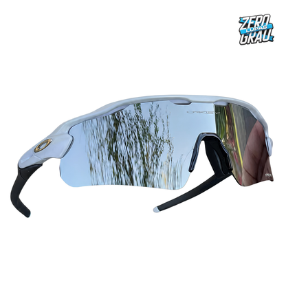 Óculos de Sol Radar Ev Branco e Prata - Performance Uv400 ZGL®