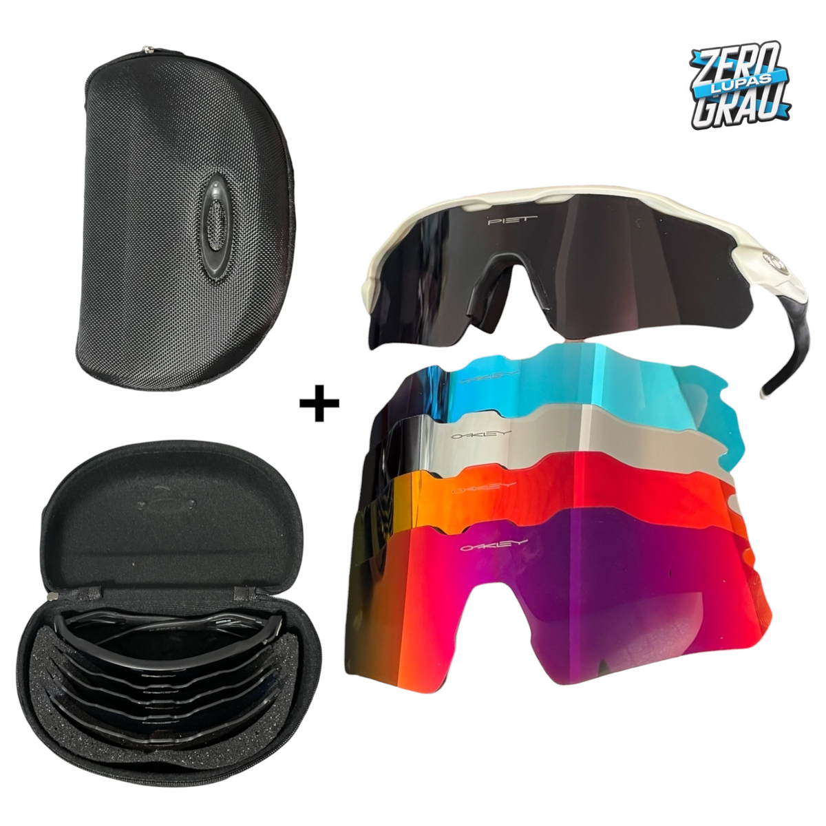 Óculos de Sol Radar EV + 5 Lentes + Estojo - Performance UV400 ZGL®