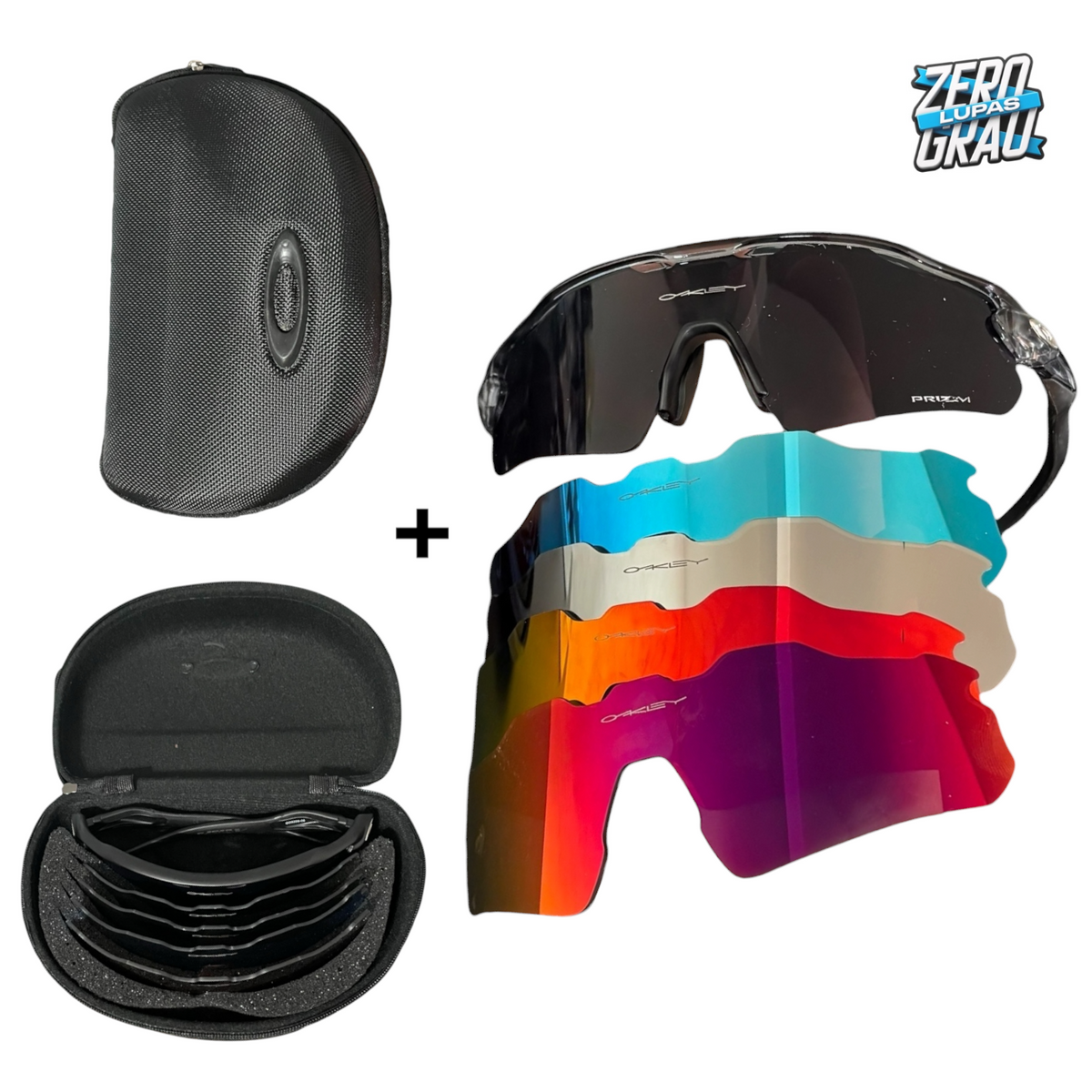 Óculos de Sol Radar EV + 5 Lentes + Estojo - Performance UV400 ZGL®