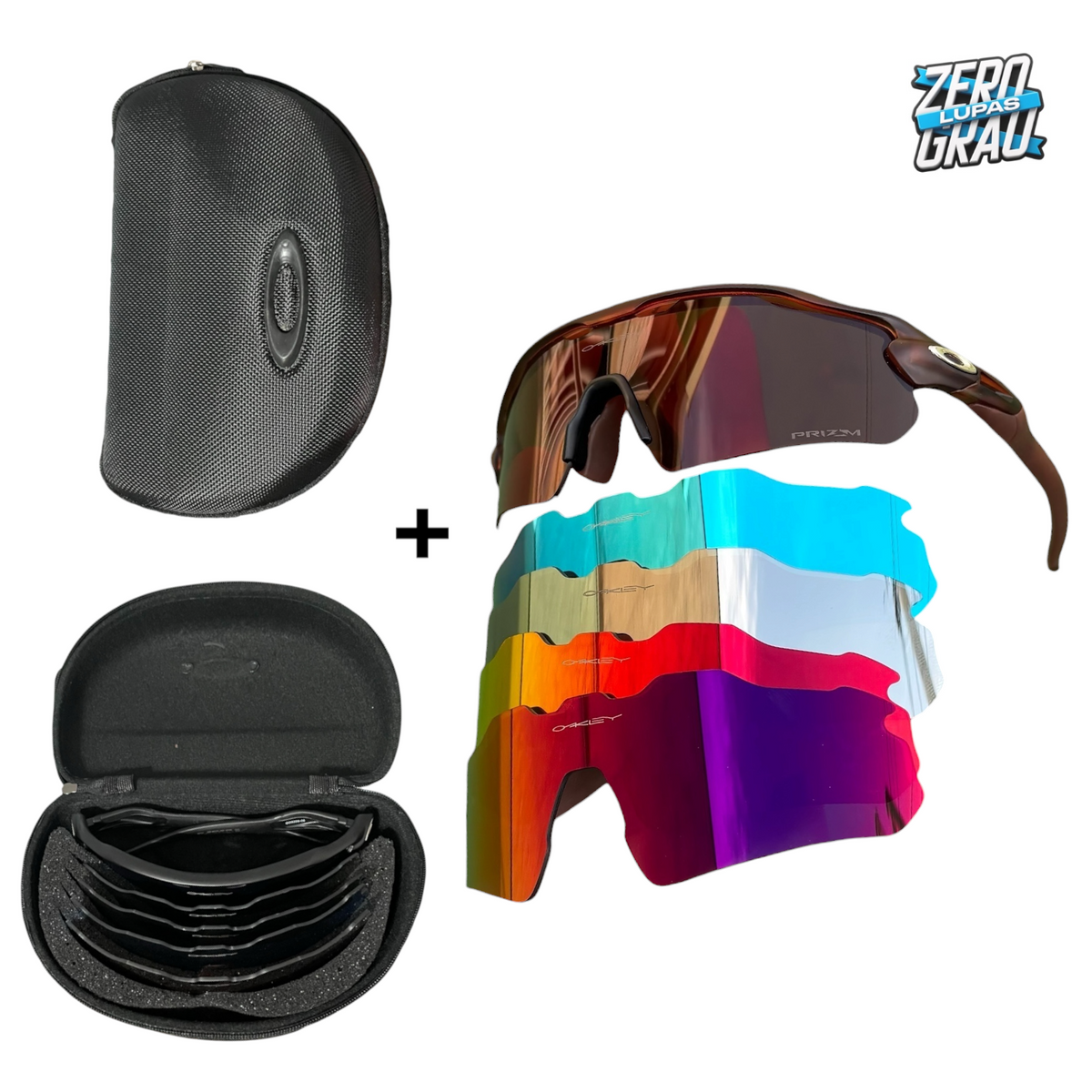 Óculos de Sol Radar EV + 5 Lentes + Estojo - Performance UV400 ZGL®