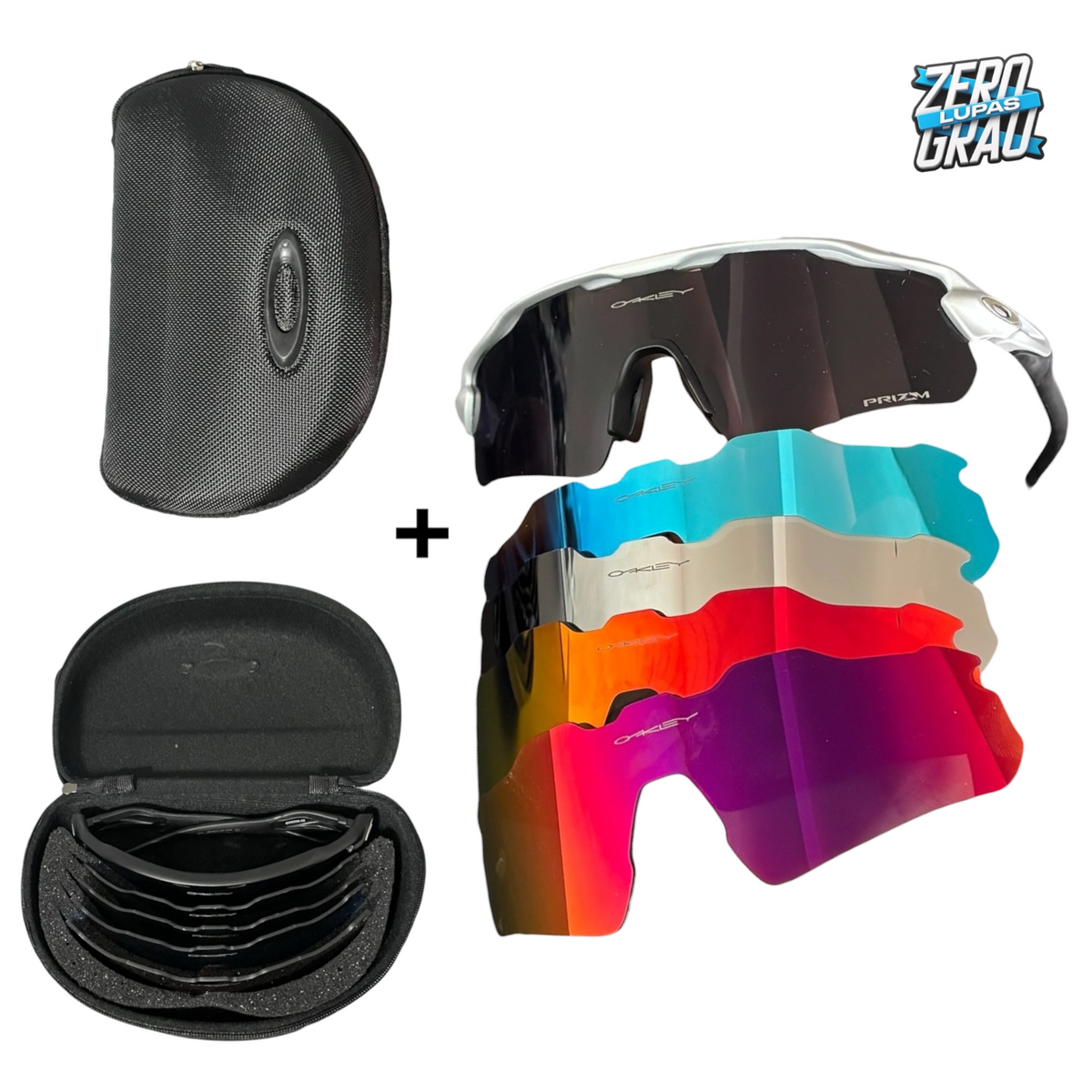 Óculos de Sol Radar EV + 5 Lentes + Estojo - Performance UV400 ZGL®